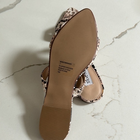 Steve Madden snake skin slide sandals - Picture 2 of 2